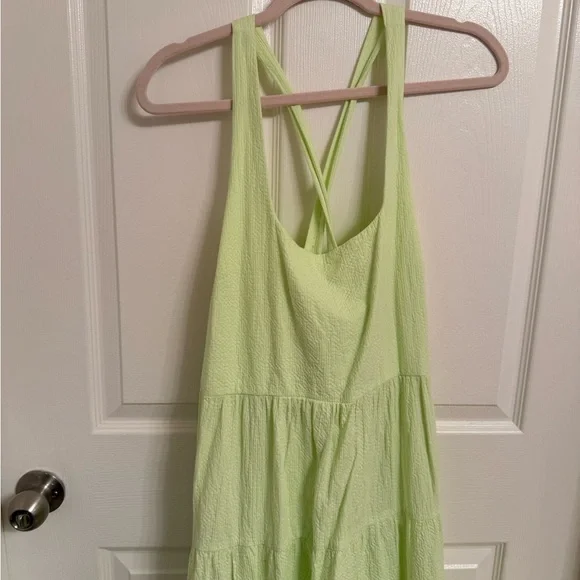 Ava & Viv Light Green Textured 3/4 Dress - Picture 2 of 5